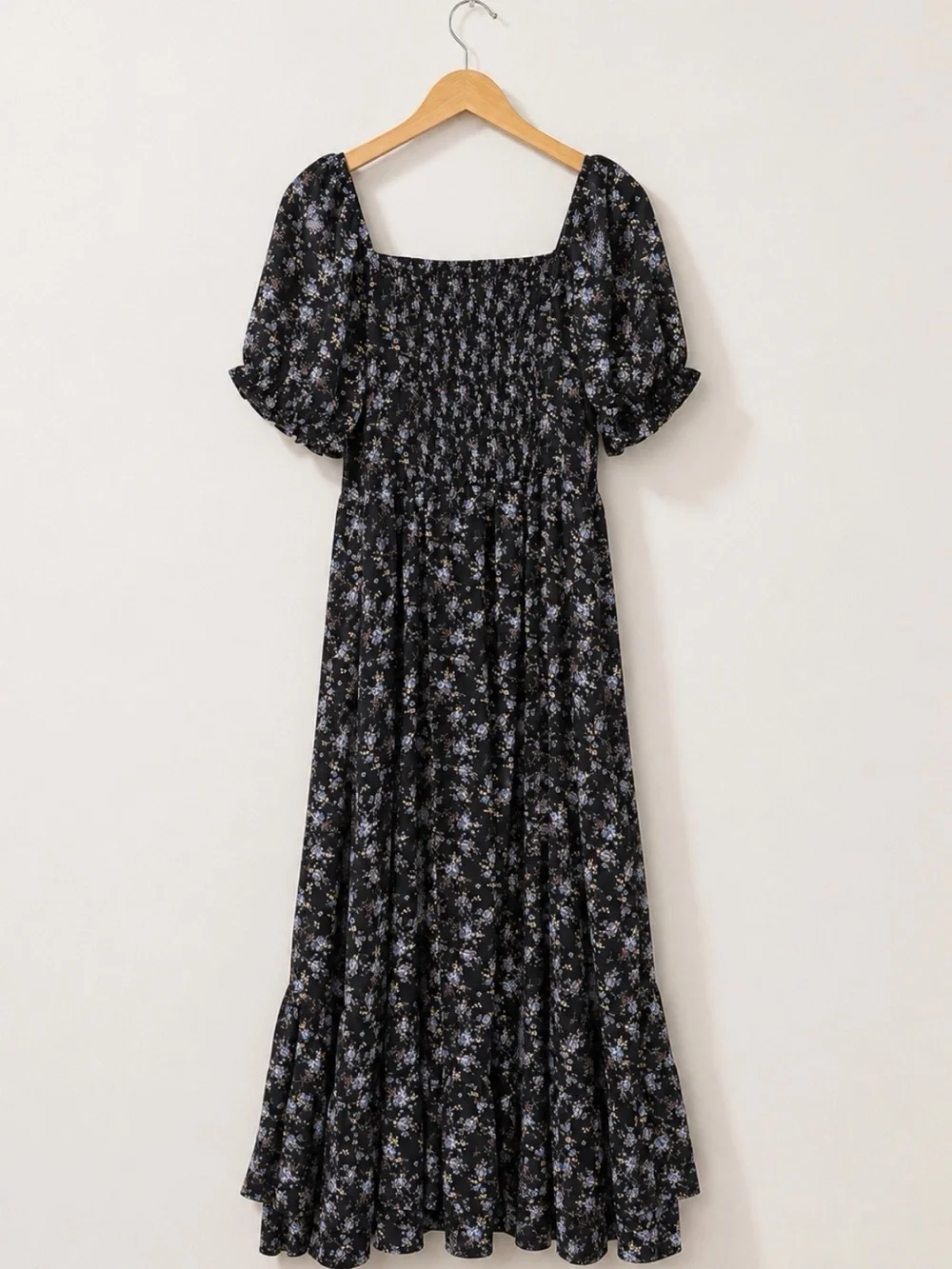 Scarlet Darkness Nightfall Floral Victorian Ruffle Maxi Dress XL - Picture 8 of 12